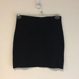 Black bandage mini skirt